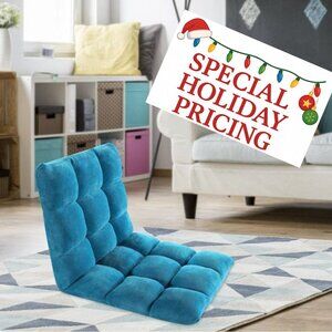 Microfiber Reclining Floor Chair, Gaming Sofa Chair, Adjustable, Cushioned -NEW!